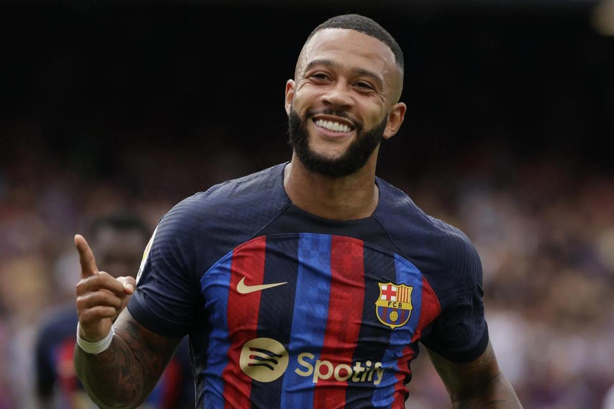 Memphis Depay en su etapa en el FC Barcelona