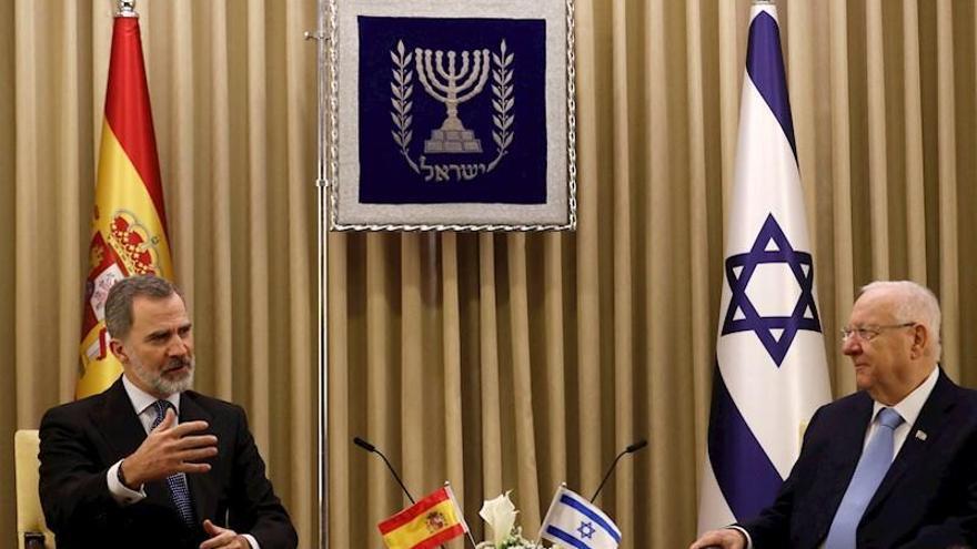 Israel pide a Felipe VI &quot;convencer&quot; a los palestinos para que reconozcan su territorio