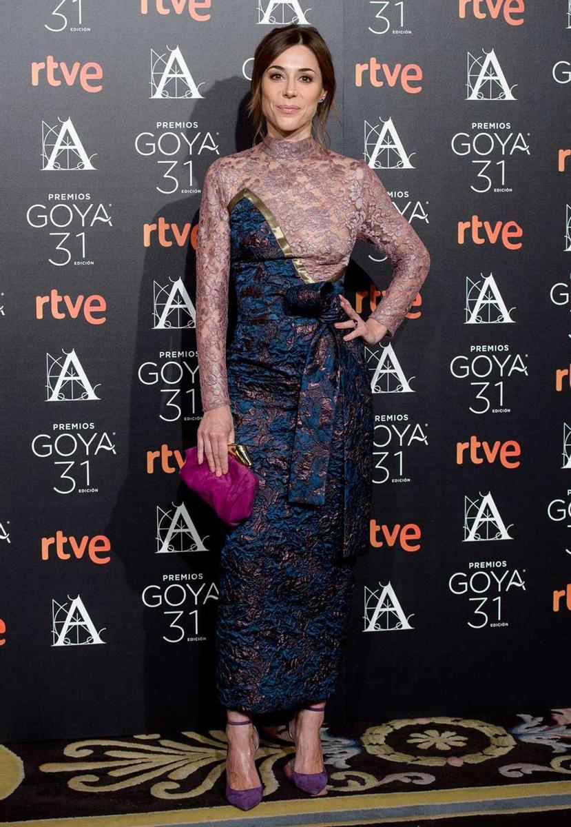 Ruth Díaz en el cóctel de nominados de 'Los premios Goya 2017'