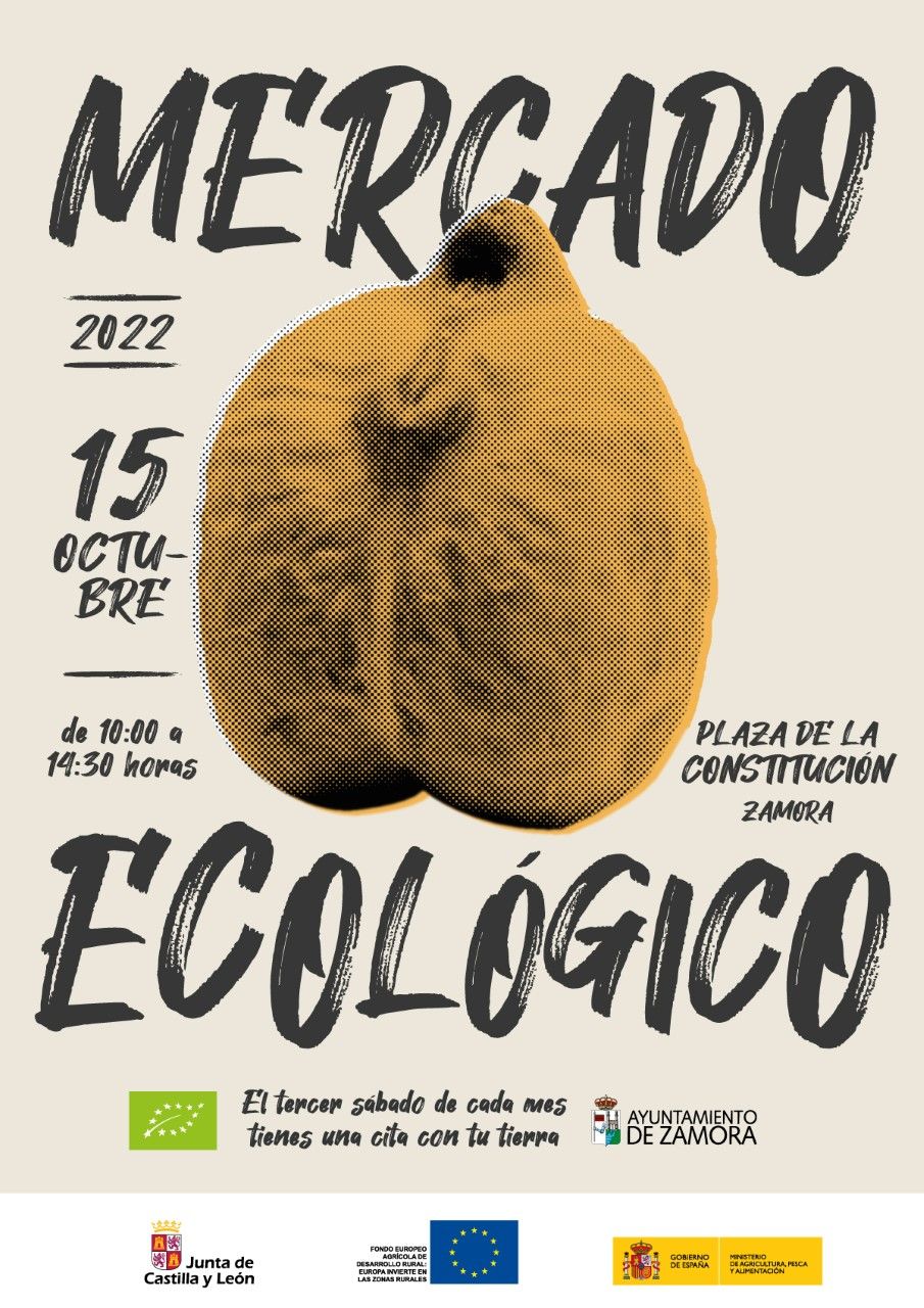 Cartel del mercado ecológico de Zamora.