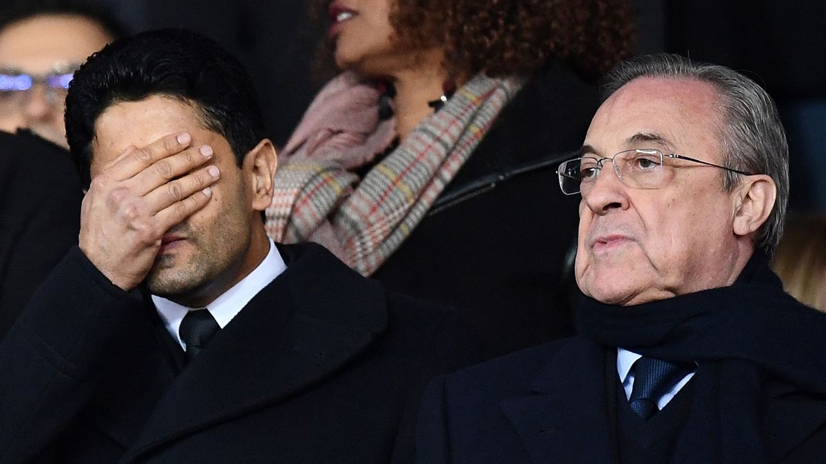 Al-Khelaifi y Florentino Pérez, presidentes del PSG y Real Madrid
