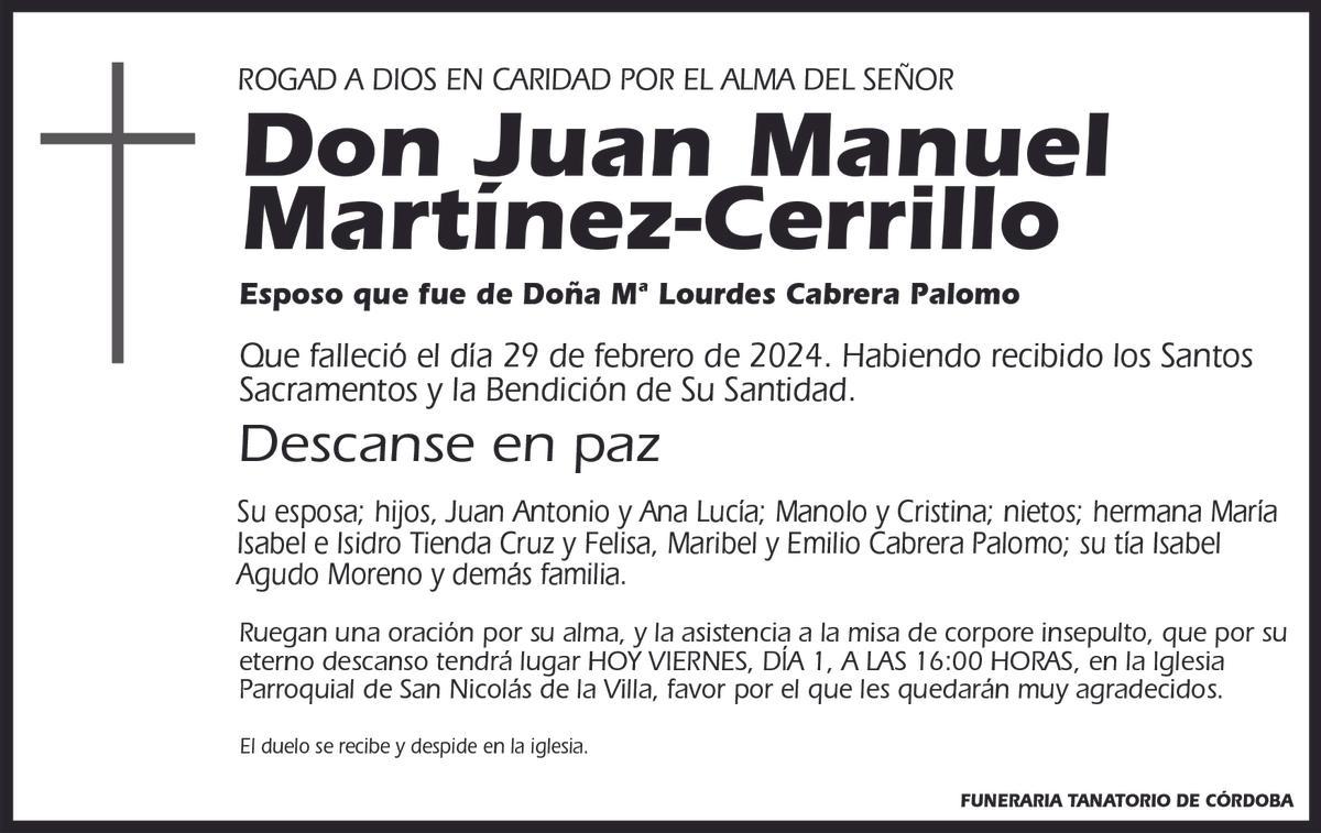 Juan Manuel Martínez-Cerrillo Agudo