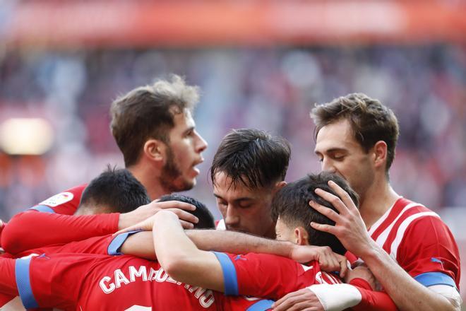 EN IMÁGENES: El encuentro entre el Sporting y el Real Zaragoza