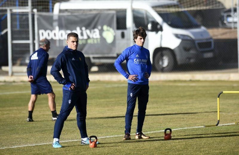 Sesión de entrenamiento del Real Zaragoza