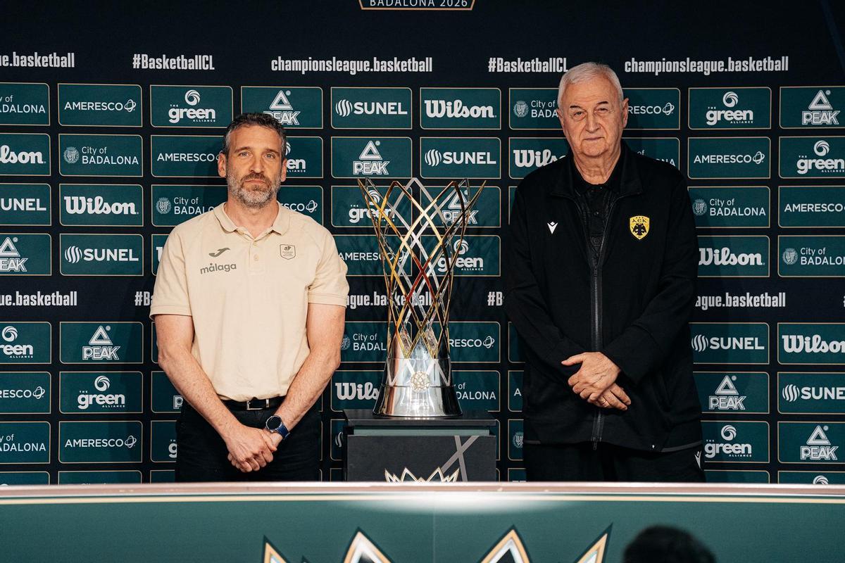 Ibon Navarro y Dragan Sakota, durante la rueda de prensa.