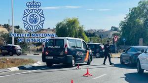 Un control del Cuerpo Nacional de Policía.