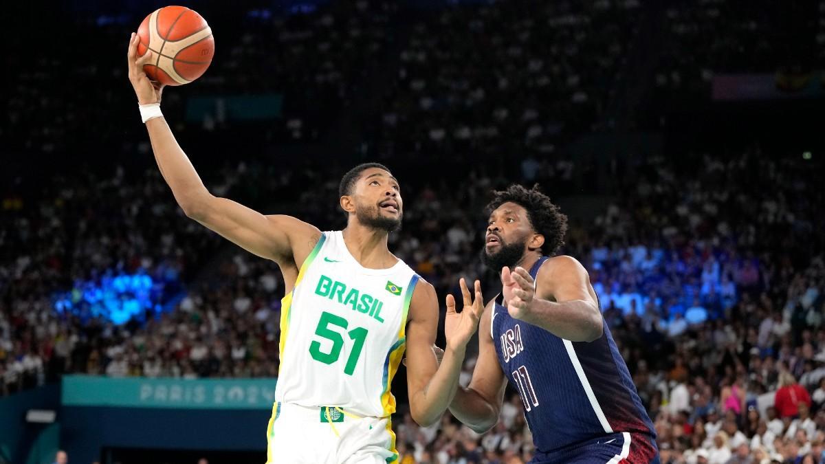 Bruno Caboclo y Joel Embiid, en los Juegos Olímpicos