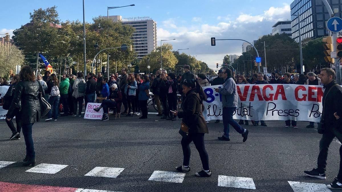 Huelga general en Cataluña