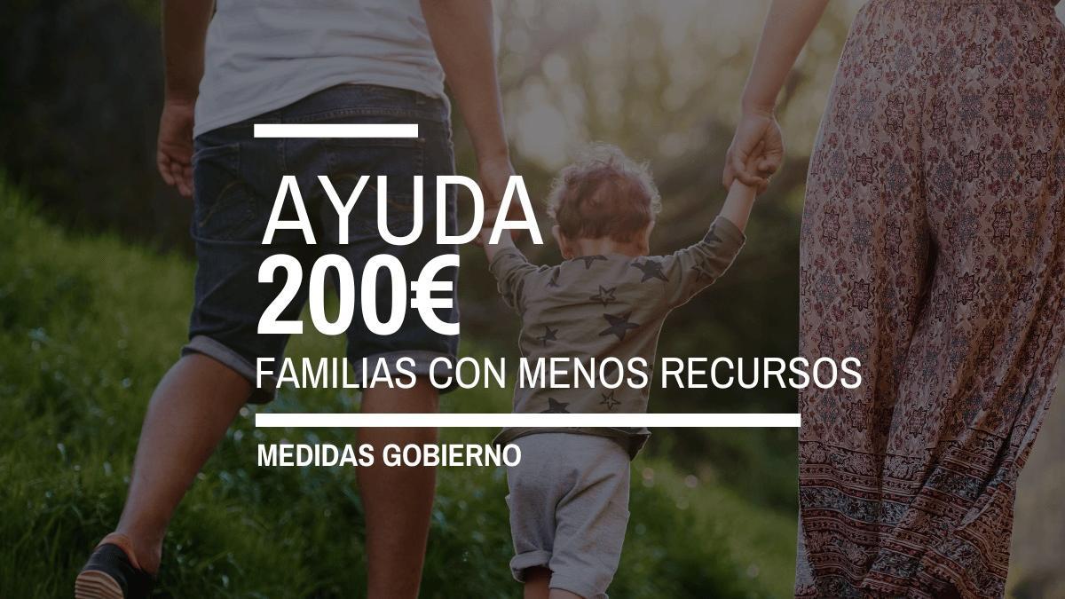 La ayuda de 200 euros del Gobierno