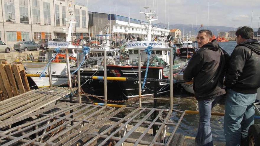 Una de las protestas de los cerqueros en Vigo durante el año pasado. // Jorge Santomé