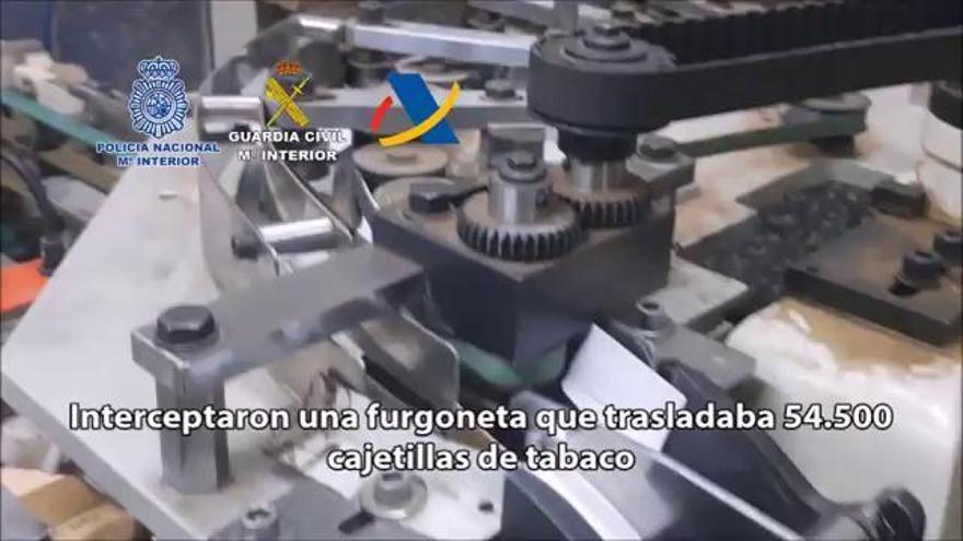 Operación contra la fabricación de tabaco falso