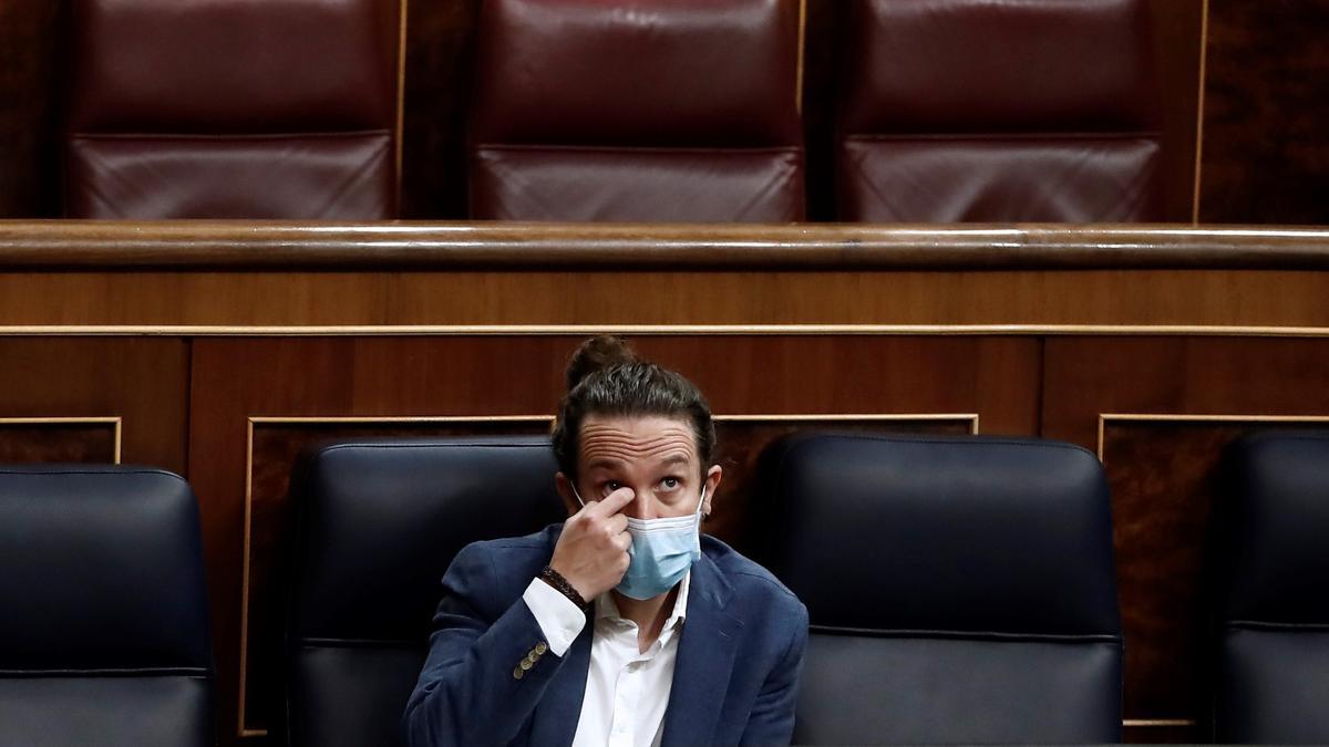 Pablo Iglesias, en el Congreso de los Diputados