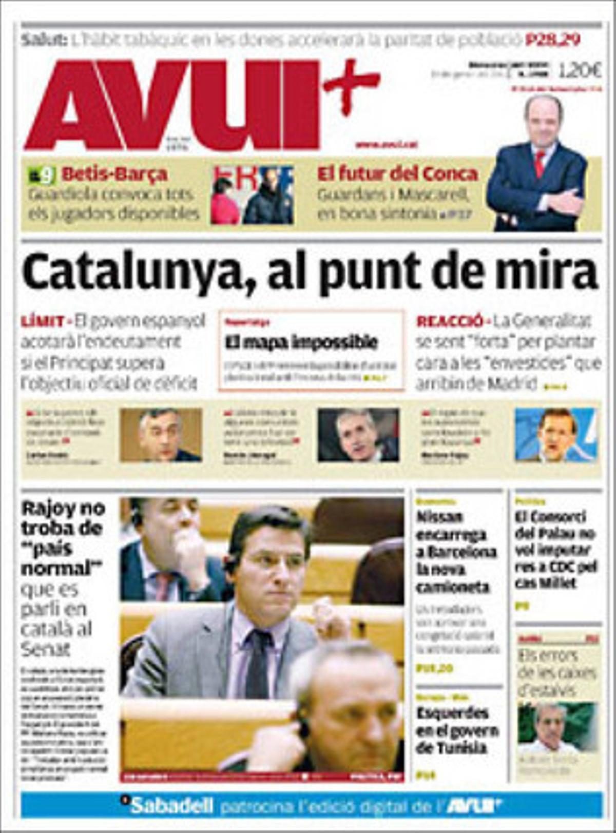 ’Avui’ destaca a més que el tabac explica el desequilibri en la població d’homes i de dones, i que els sindicats dels Mossos reclamen més efectius a Salt.