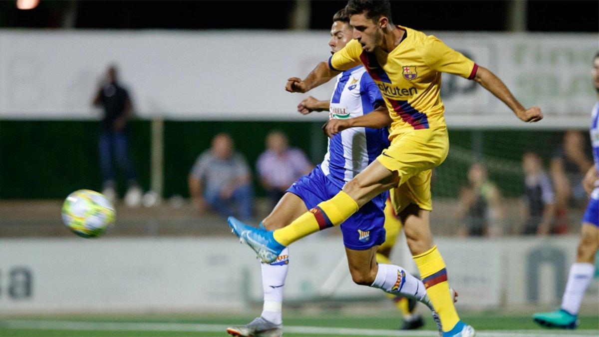 Alejandro Marqués, autor de tres goles ante el Figueres