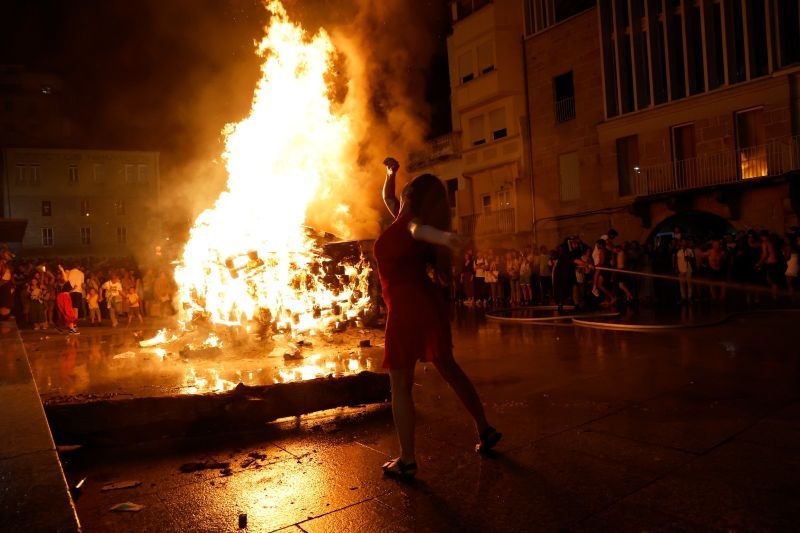 Noche mágica en un caluroso San Xoán en Galicia