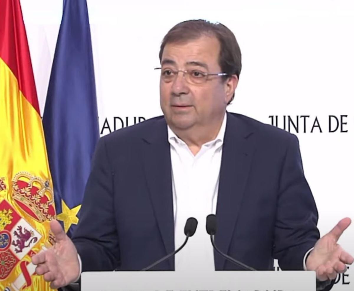 Fernández Vara anuncia que es presenta a la investidura com a president de la Junta d’Extremadura