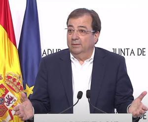 Fernández Vara anuncia que es presenta a la investidura com a president de la Junta d’Extremadura