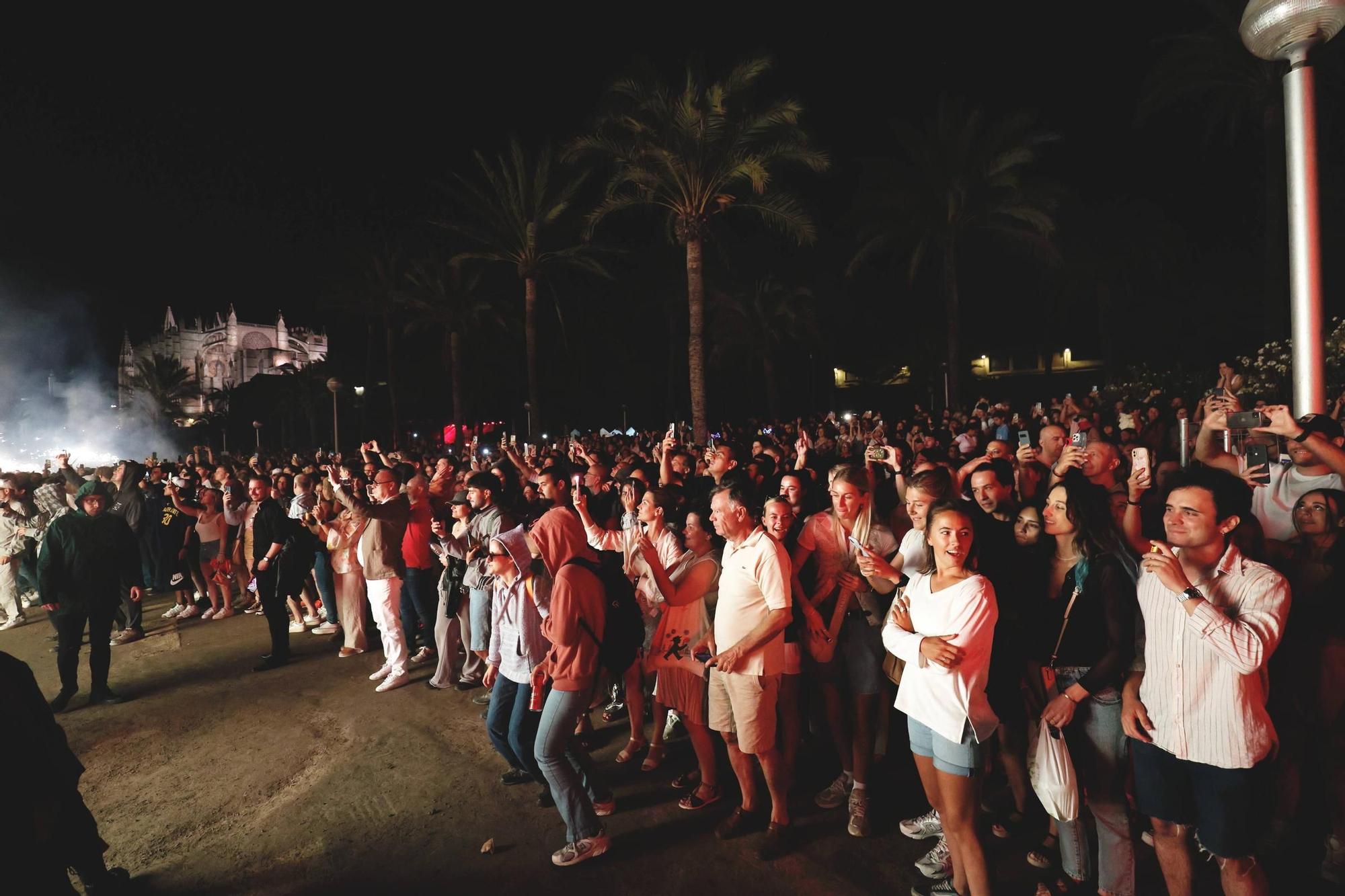 Correfoc de sant Joan en el Parc del Mar