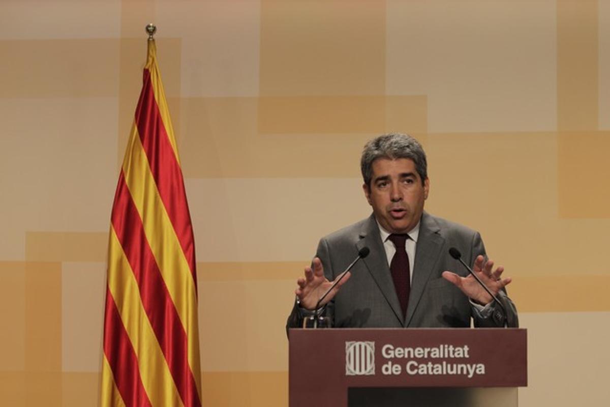 Homs, després del Consell Executiu.