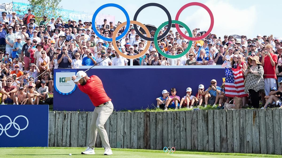 El golfista español Jon Rahm, durante su participación en los Juegos de París