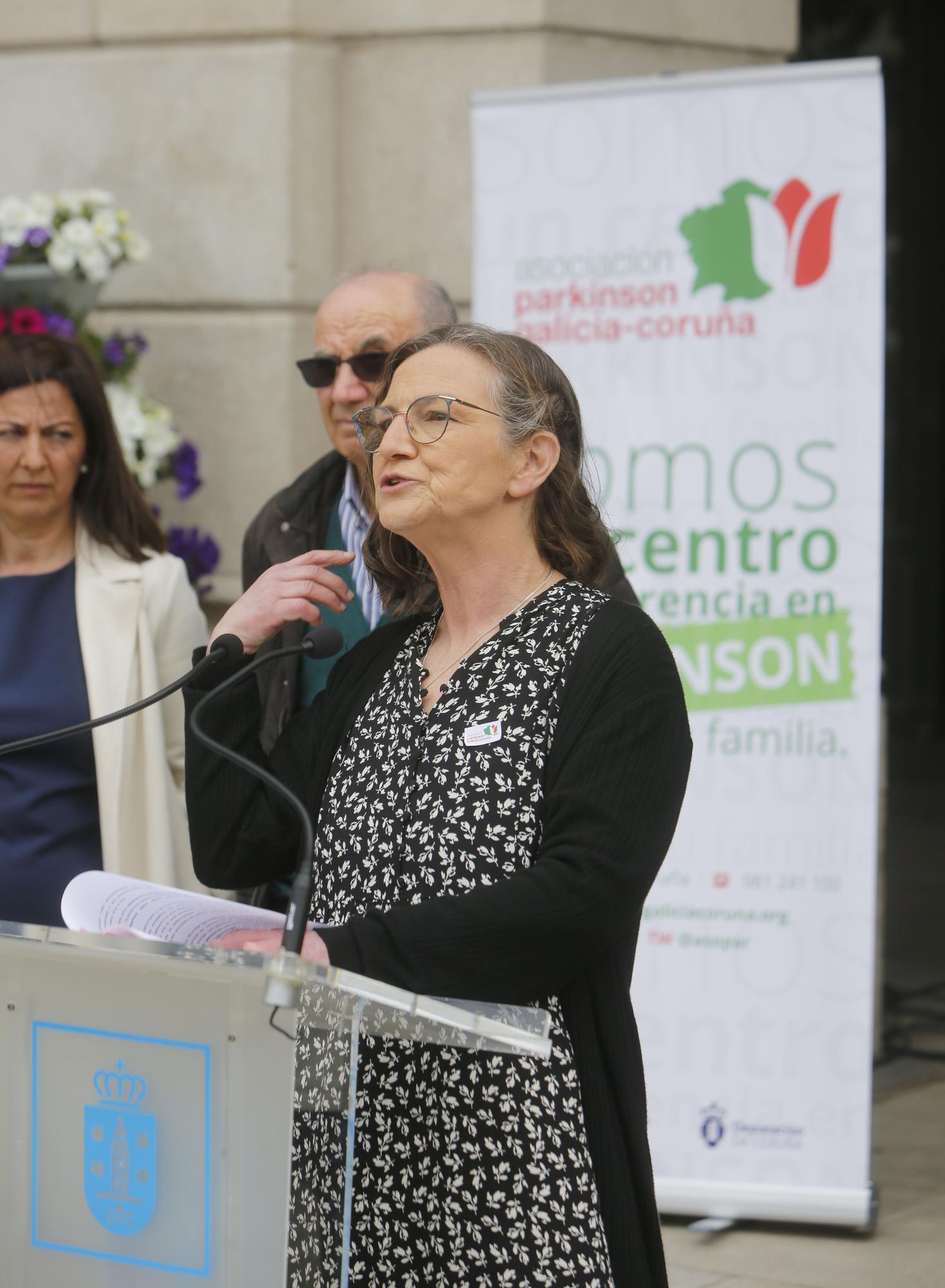 Lectura del manifiesto y acto central en A Coruña por el Día Mundial del Parkinson