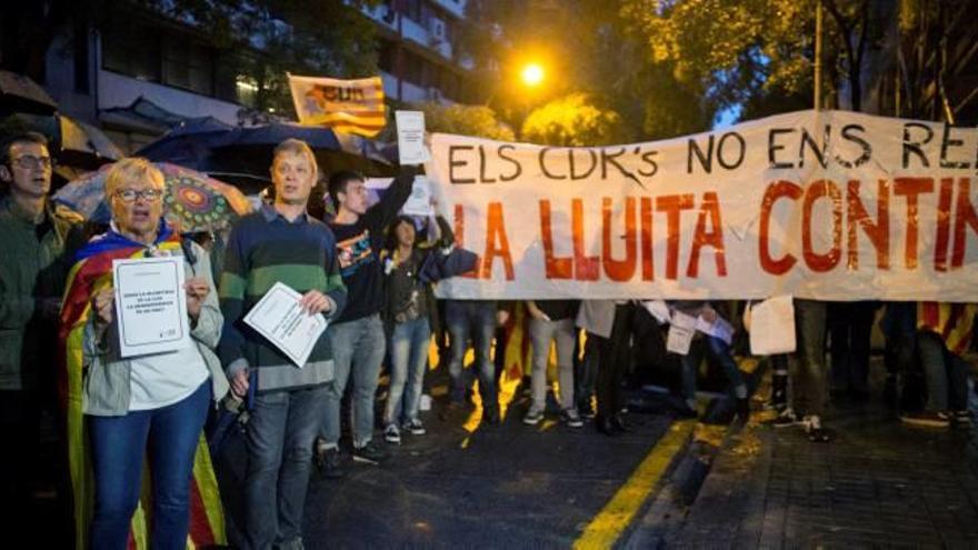 Protestes dels CDRs a ERC i PDeCAT per reclamar la República