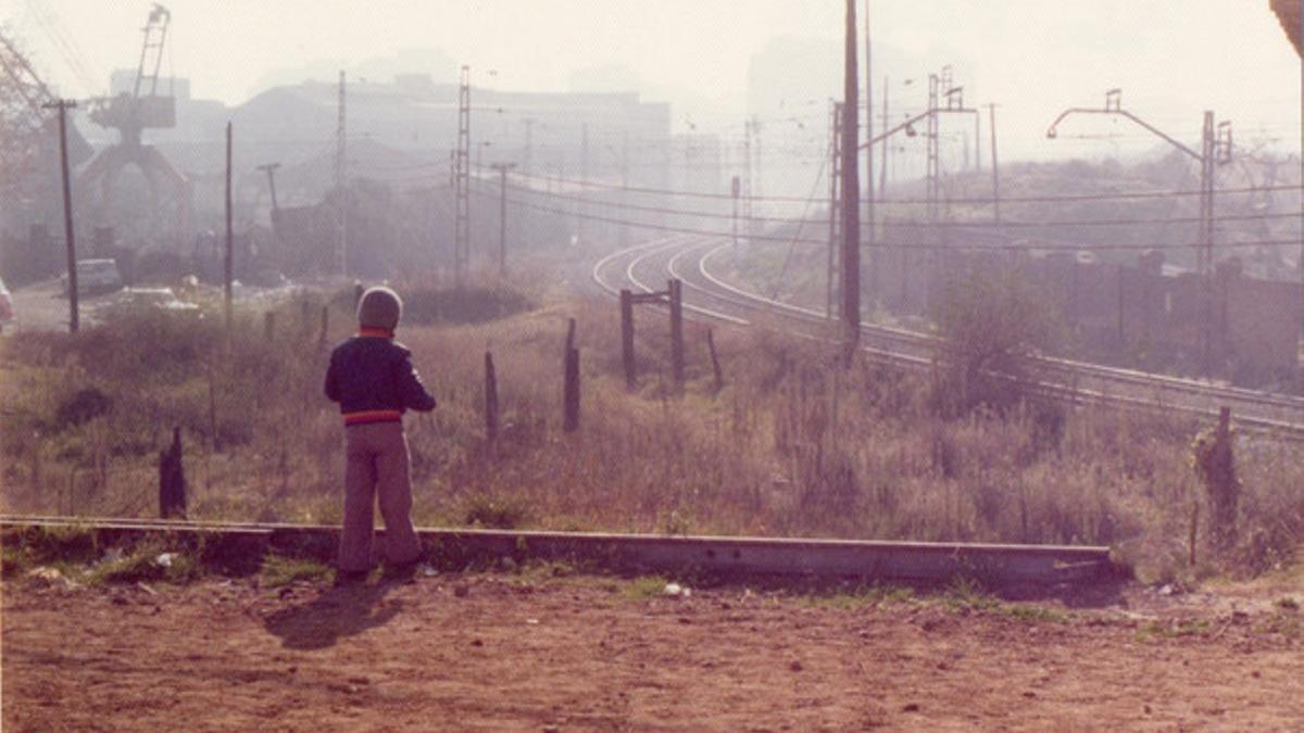 La plaza de las Glòries, mirando hacia la avenida Meridiana en dirección sur, el año 1974