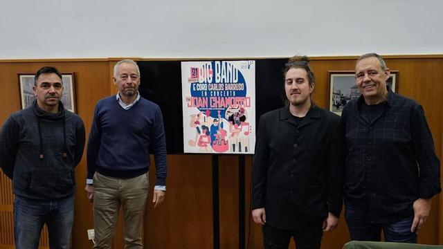 Juan Núñez, Juan Constenla, Rubén Servide y Manuel Castedo,ayer.