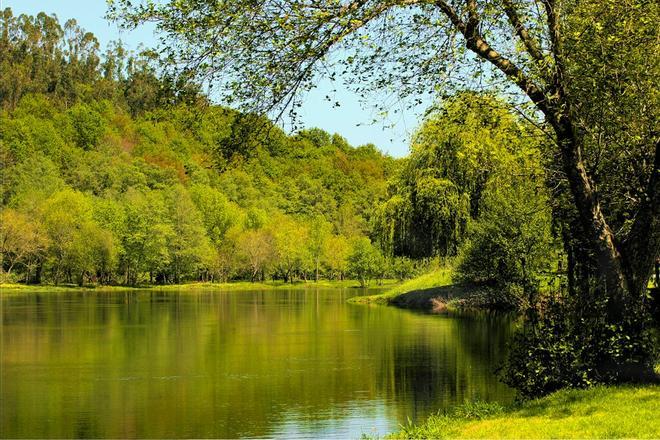 Lago de Castiñeiras en Rías Baixas