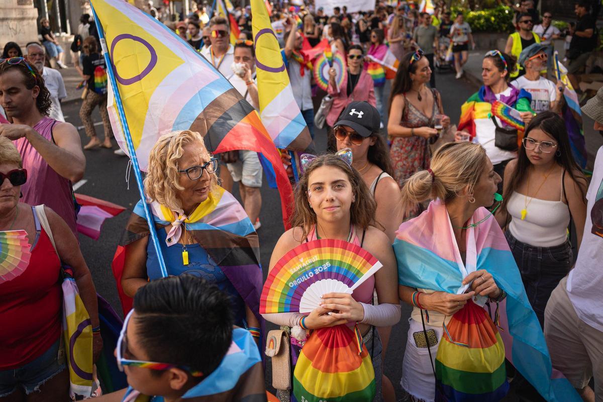 Un momento de la manifestación del orgullo en 2025