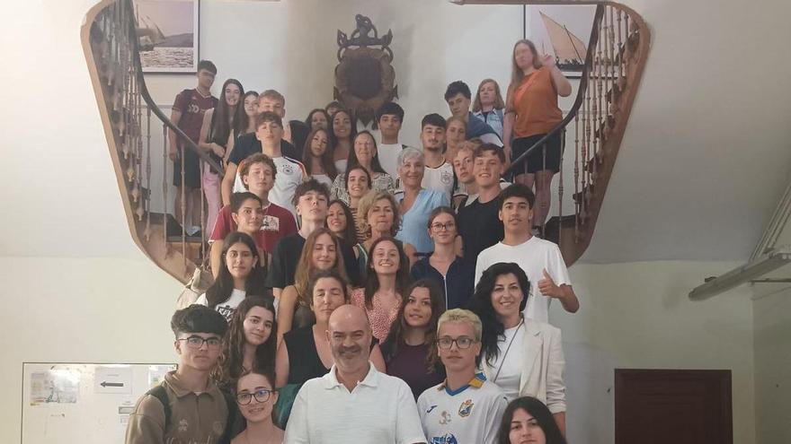 Estudiantes de Alemania y Francia participan en un intercambio con el IES Johan Carballeira de Bueu