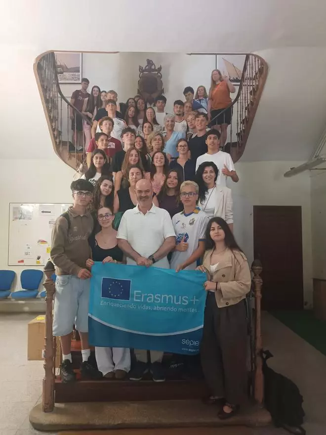 Estudiantes de Alemania y Francia participan en un intercambio con el IES Johan Carballeira de Bueu