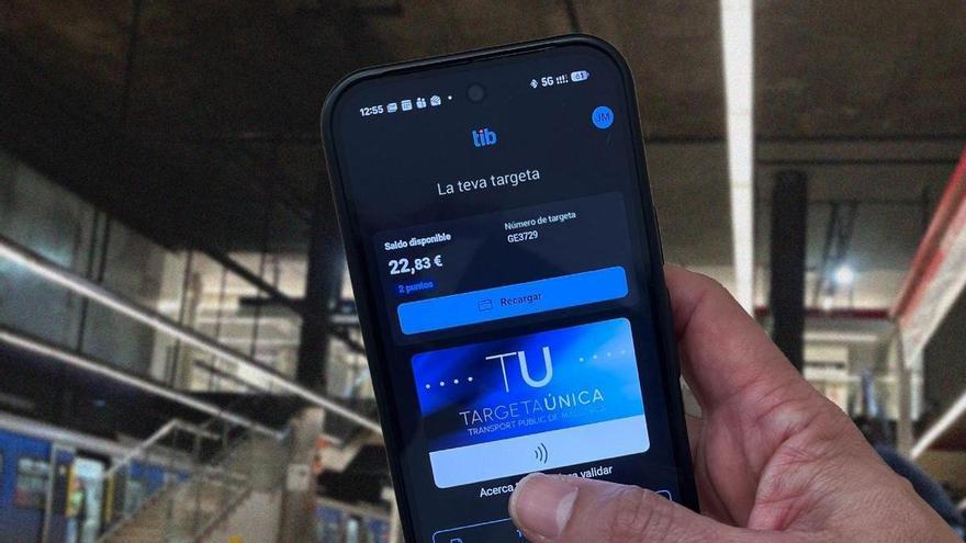 Viajar en metro con el móvil: así es la nueva tarjeta virtual del TIB de Mallorca