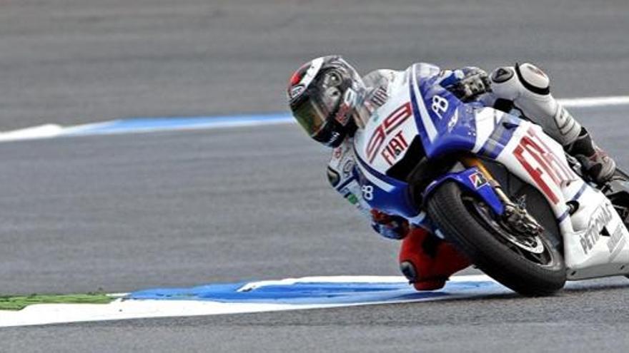 Jorge Lorenzo, durante los entrenamientos.