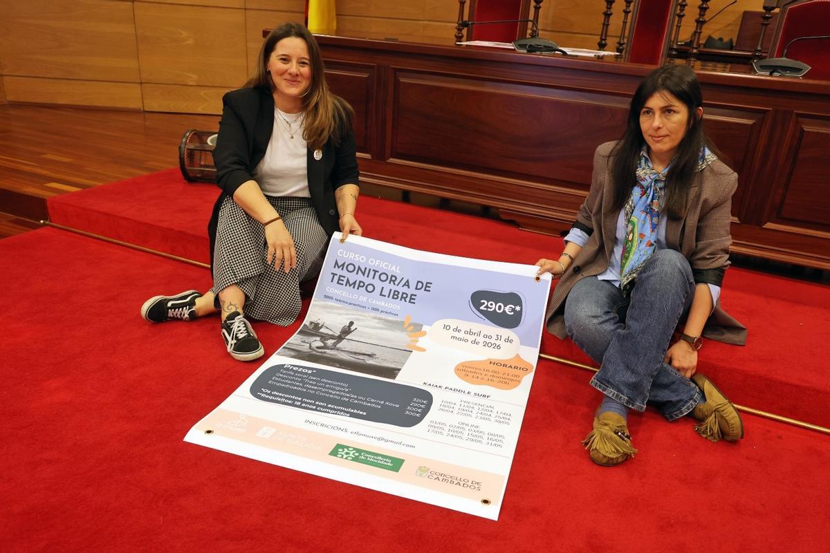 La concejala y la formadora presentaron el programa.