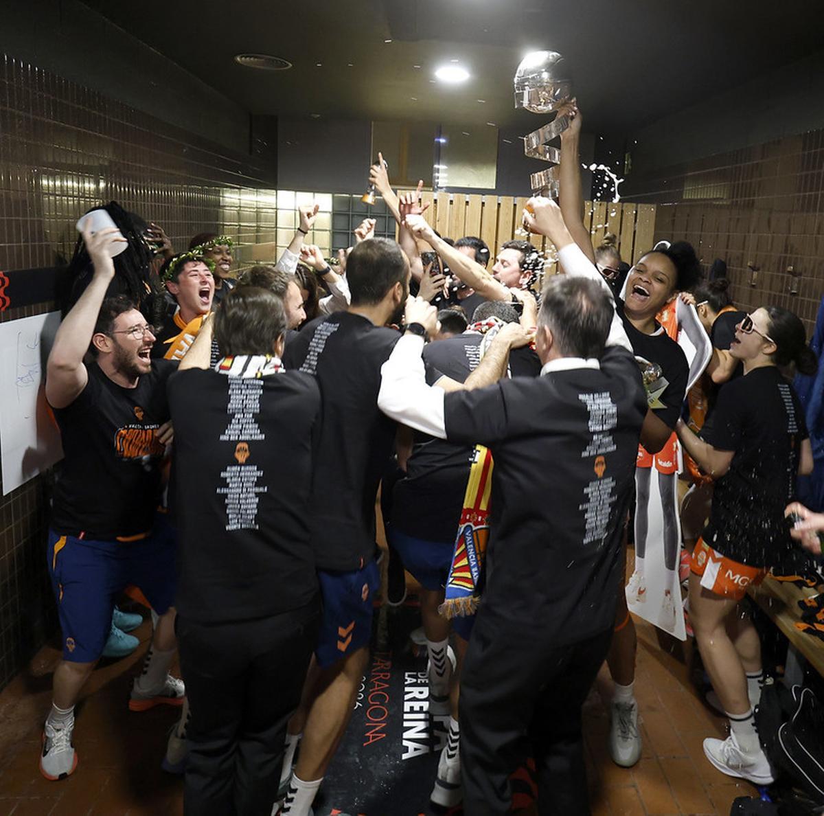 Así se vivió la fiesta en el vestuario del Valencia Basket