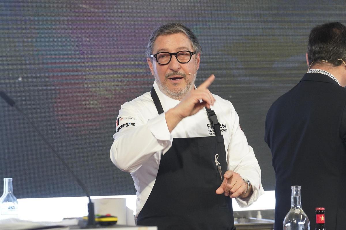 Les fotos dels germans Roca a la ponència del Fòrum Gastronòmic de Girona