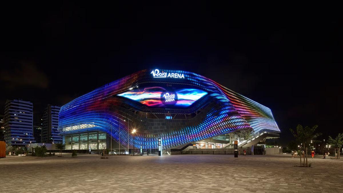 Fachada del Roig Arena, pabellón que alberga esta edición de la Copa del Rey.