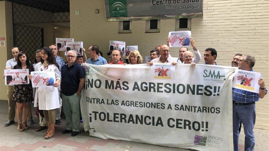 Movilizaciones de sanitarios en contra de las agresiones.