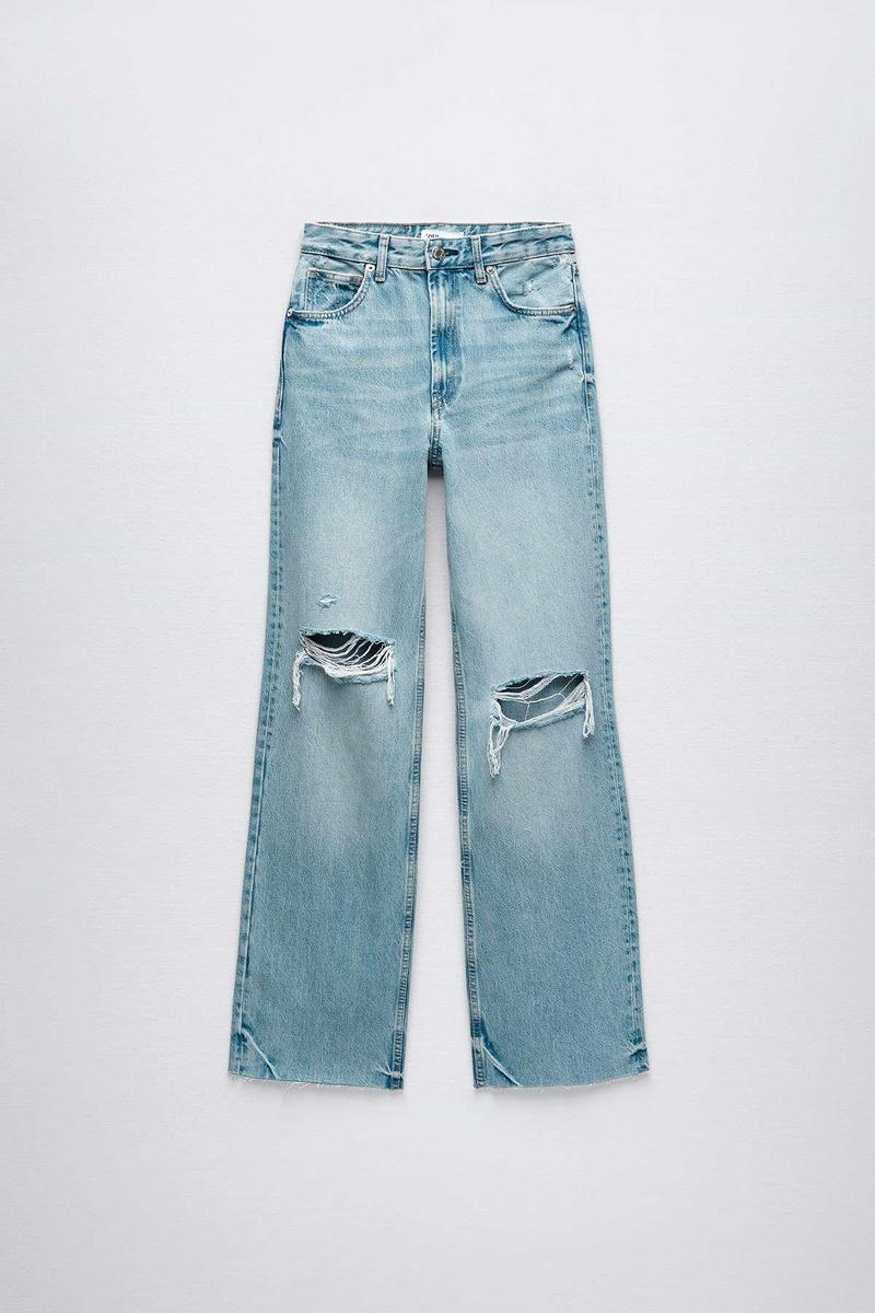 Jeans Wide Leg rotos de Zara