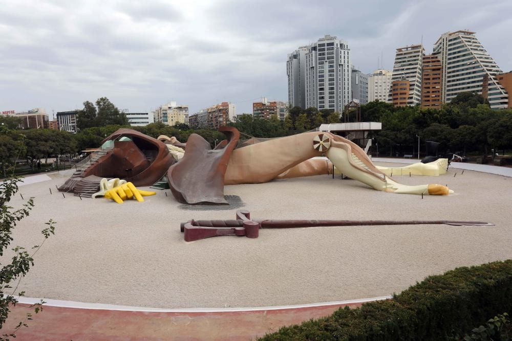 Terminan las obras en el parque Gulliver