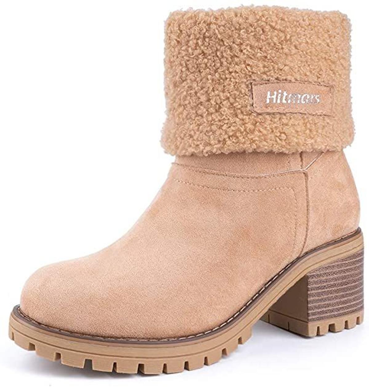 Botas de invierno forradas con plataforma, de Hitmars (27,99 euros)