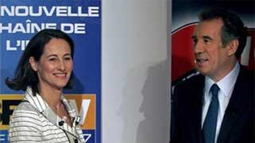 Ségolène Royal y François Bayrou celebran un debate televisado inédito