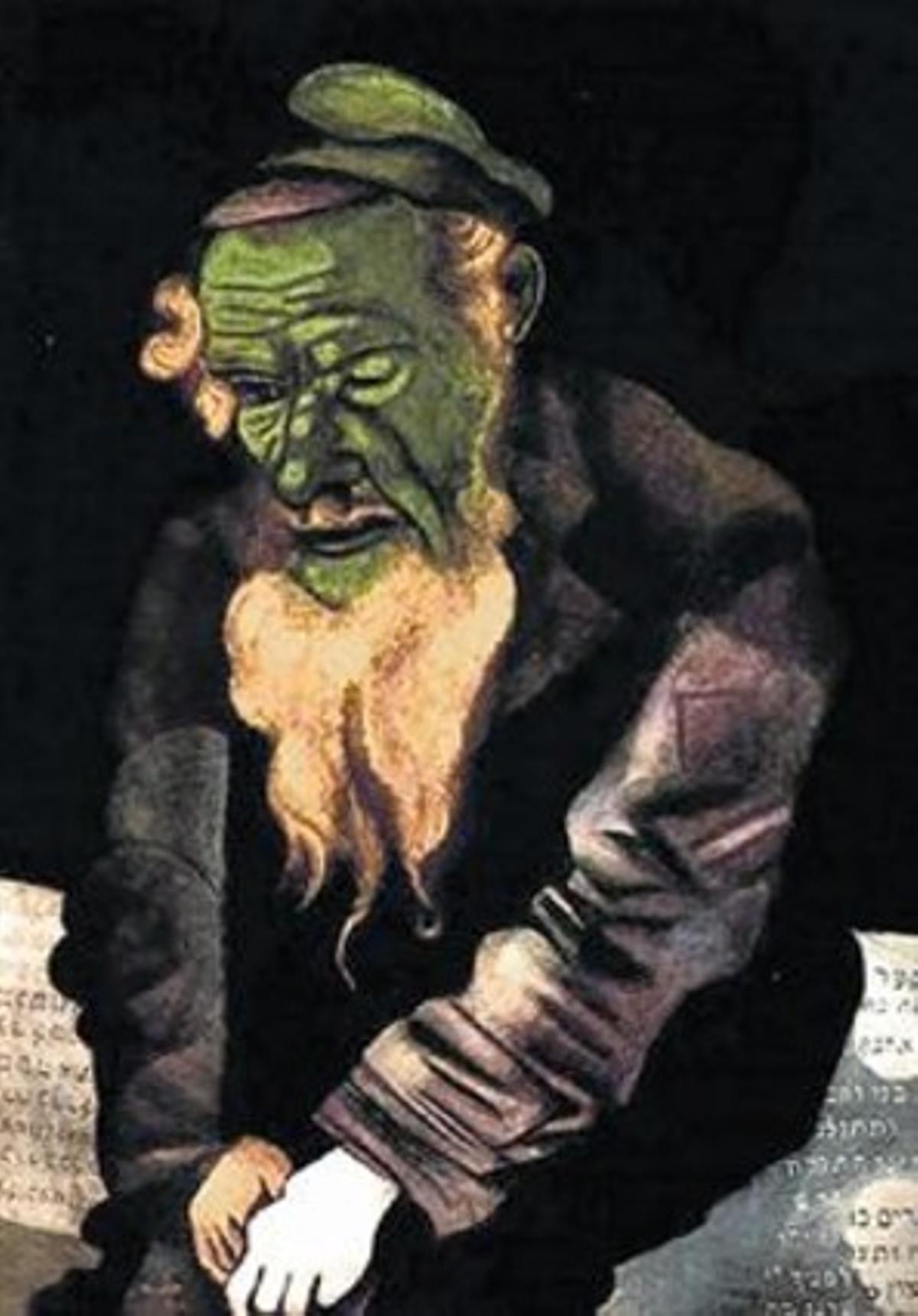 ’Jueu en verd’, de Marc Chagall, del 1914.