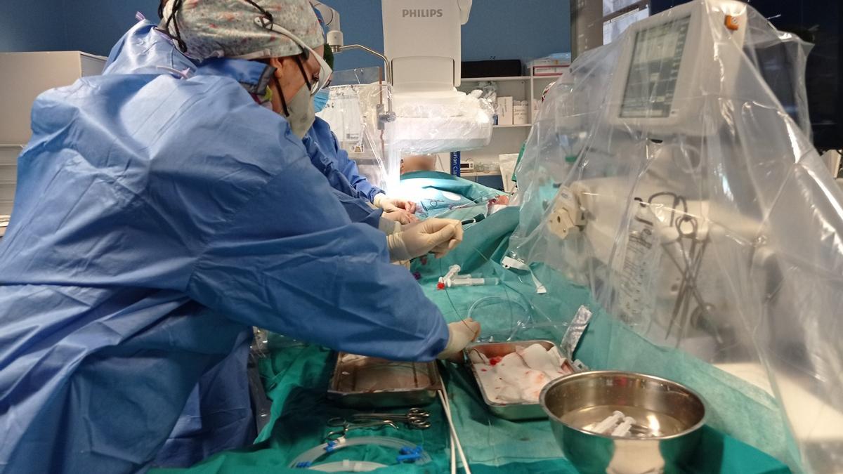 Sala de Hemodinámica del Servet, donde se atiende el Código Infarto, entre otros procesos de Cardiología Intervencionista.