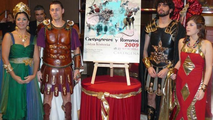 Los principales personajes de Carthagineses y Romanos con el cartel de este año