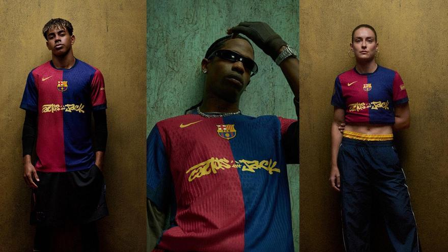 El Barça 'ficha' a Travis Scott para la camiseta del Clásico.