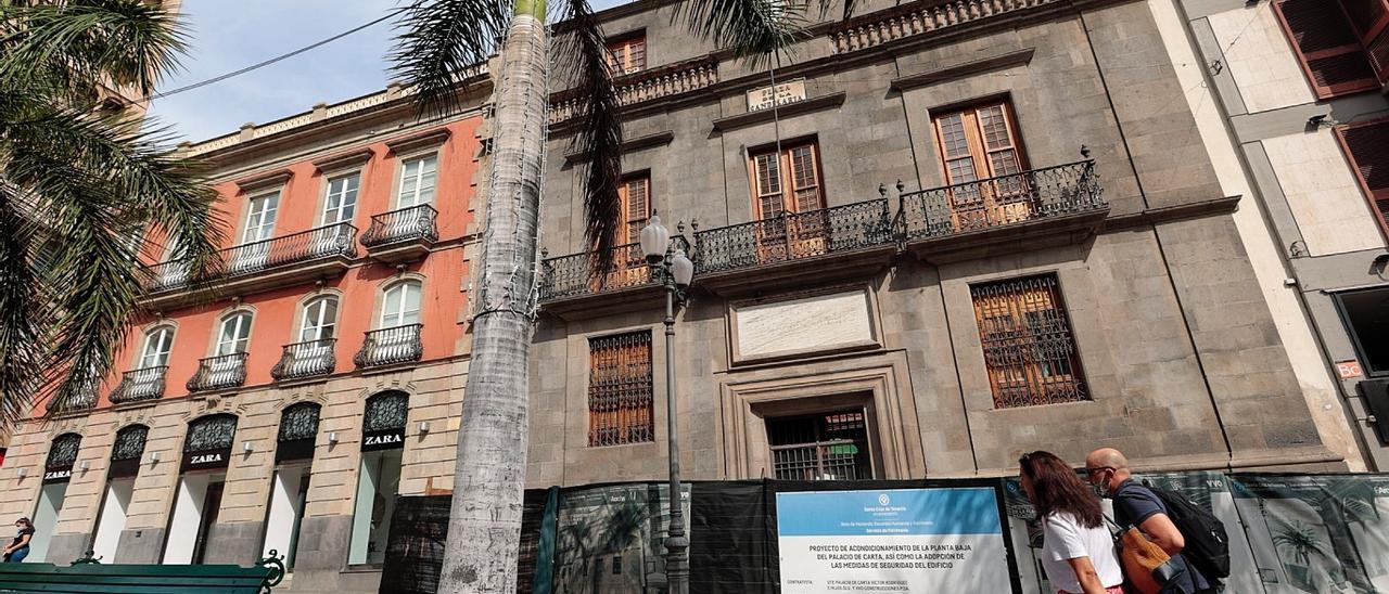 Palacio de Carta, inmueble que pertenece al Ayuntamiento de Santa Cruz.