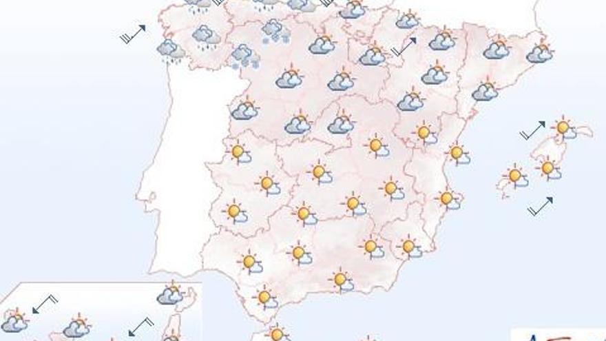 Previsión meteorológica para hoy 12 de Noviembre.