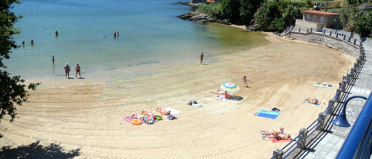 Playa de Campelo, en el municipio de Poio.